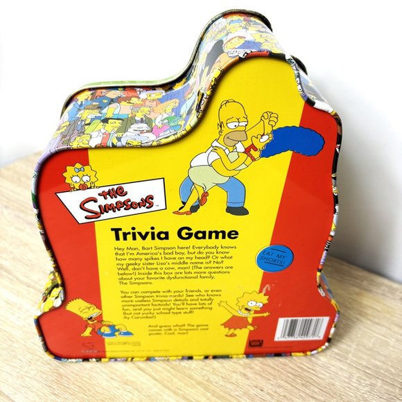 The Simpsons Trivia Game Metal Tin Box - Picture 10 of 12
